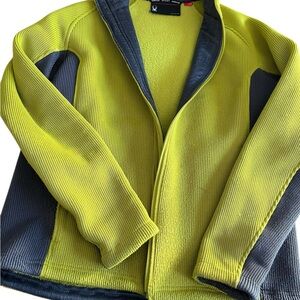 Spyder Gray Jacket with Yellow Fleece Lining